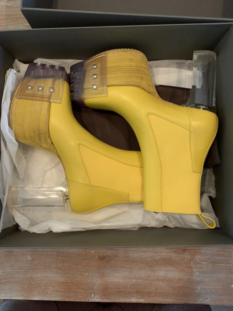 Rick Owens Grill kiss boots yellow EU41