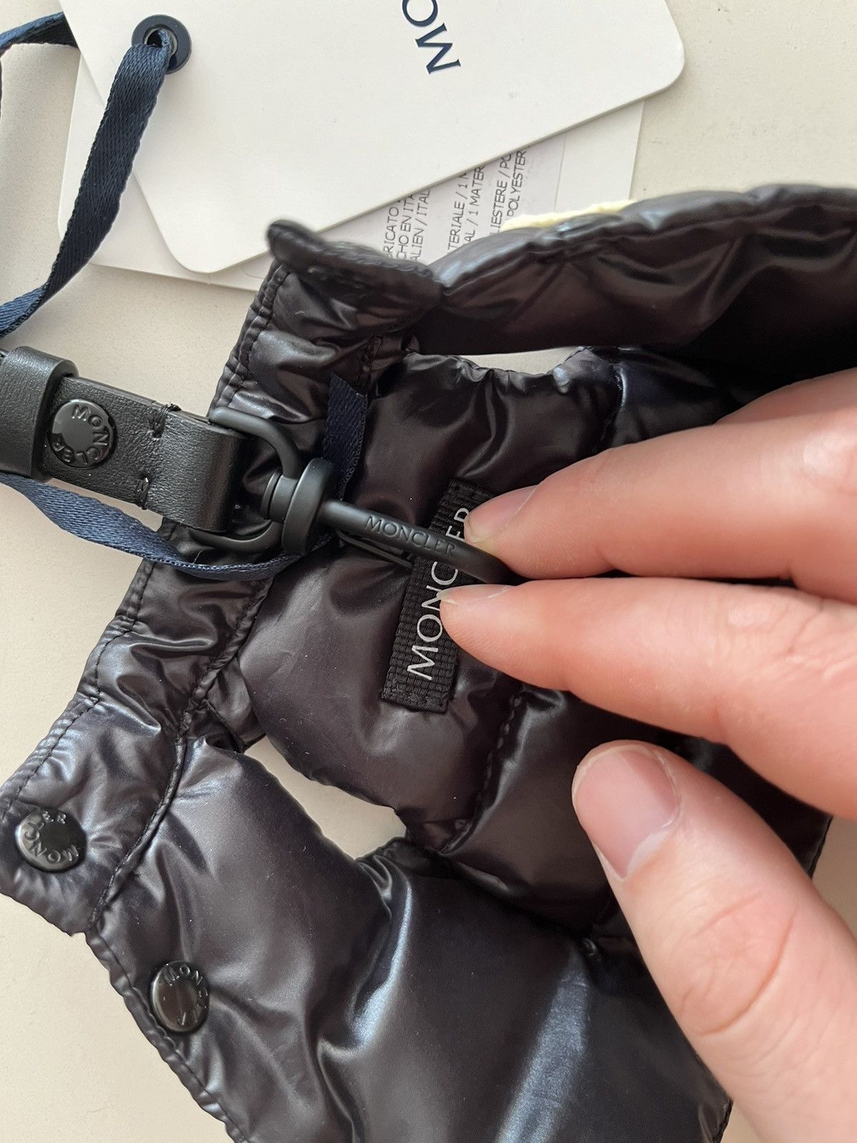 NWT - Moncler Mini Puffer Vest Keychain - 5