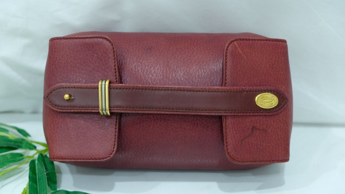 Cartier cosmetic/toiletries leather bag - 2