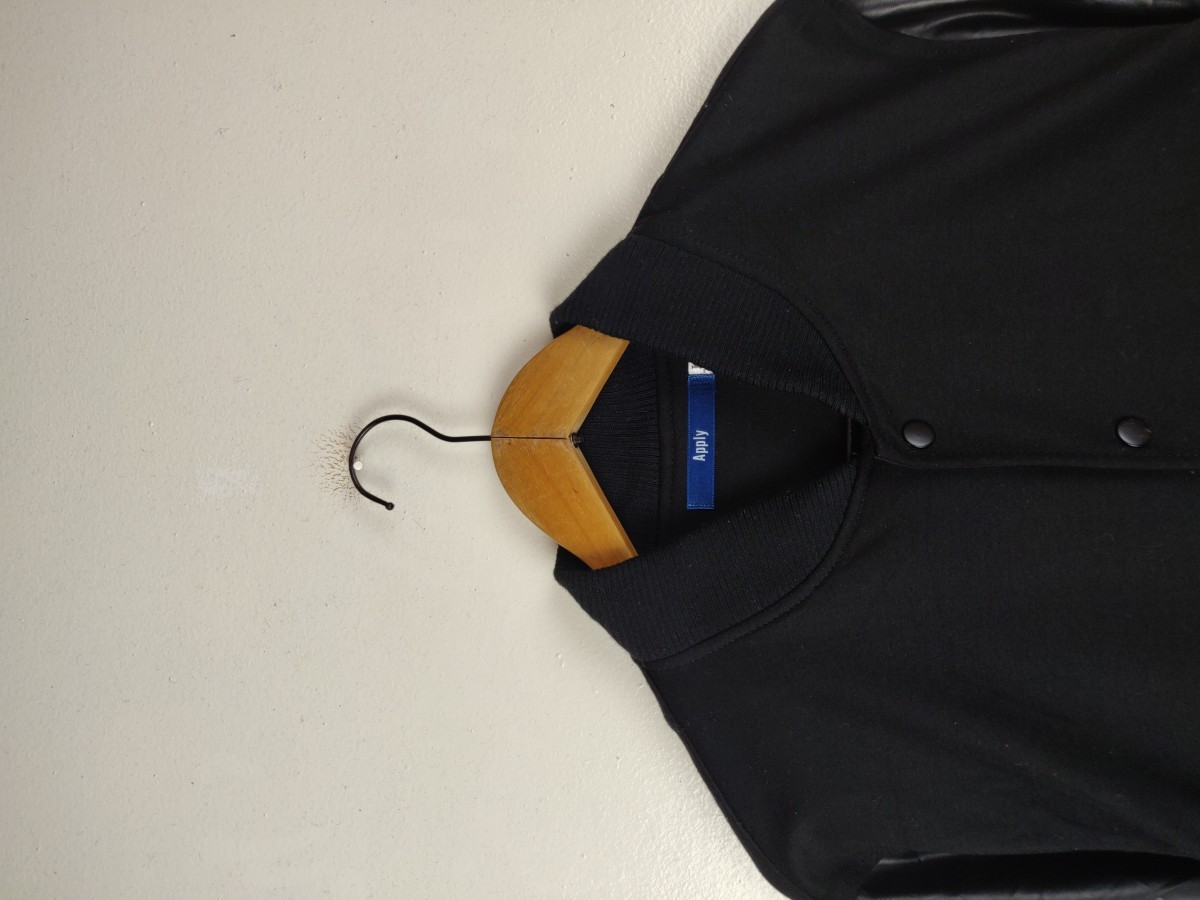 Bomber Jacket - Apply Japan Plain Varsity s Streetwear - 3