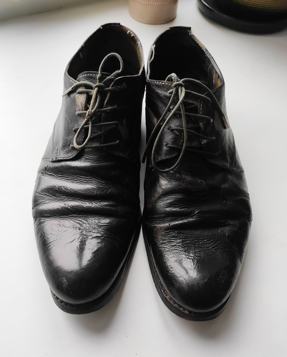 A Diciannoveventitre - GRAIL! Coated horse leather derbies.Like Guidi or Poell - 4