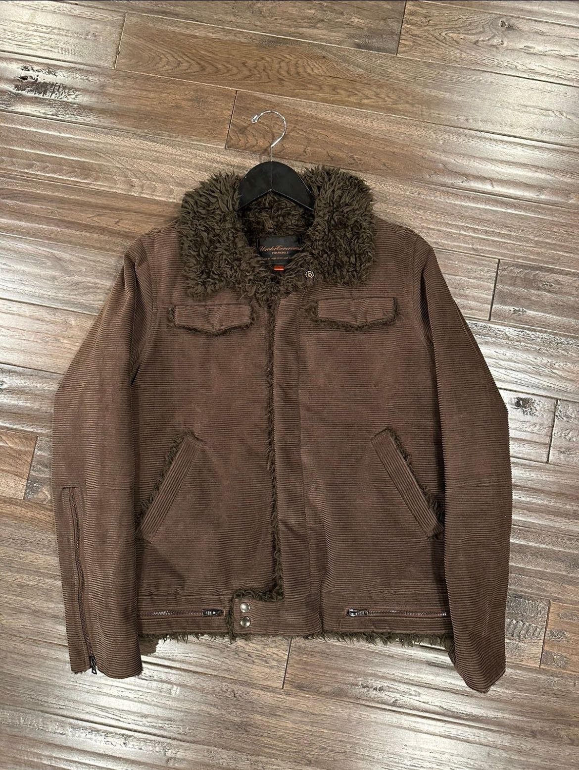 AW05 ‘Arts and Crafts’ Fur Corduroy Rider Jacket - 2