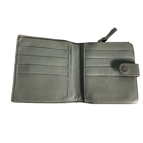Authentic Bottega Veneta Intrecciato Leather Wallet - 3
