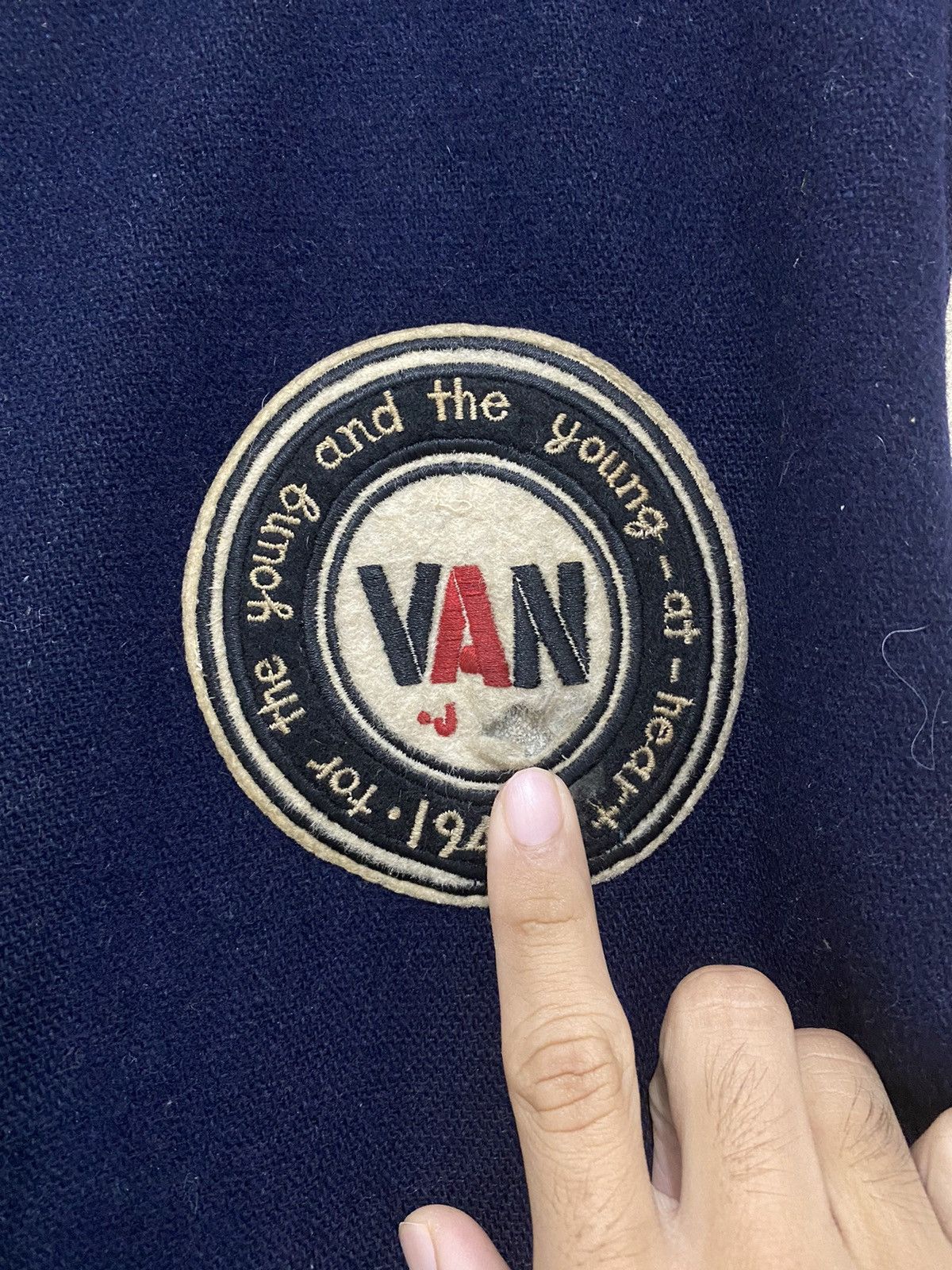 Vintage Varsity Jacket Van Jac Touch Down American Football - 7
