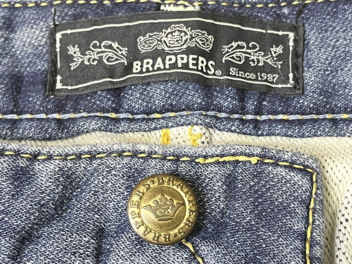 BRAPPERS DISTRESSED DENIM Patches Streetwear - 7