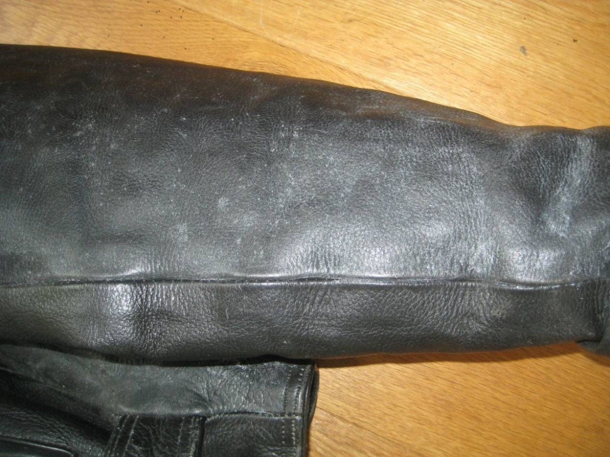 Vintage - Hand Painted Motorcycle Perfecto Biker - 8