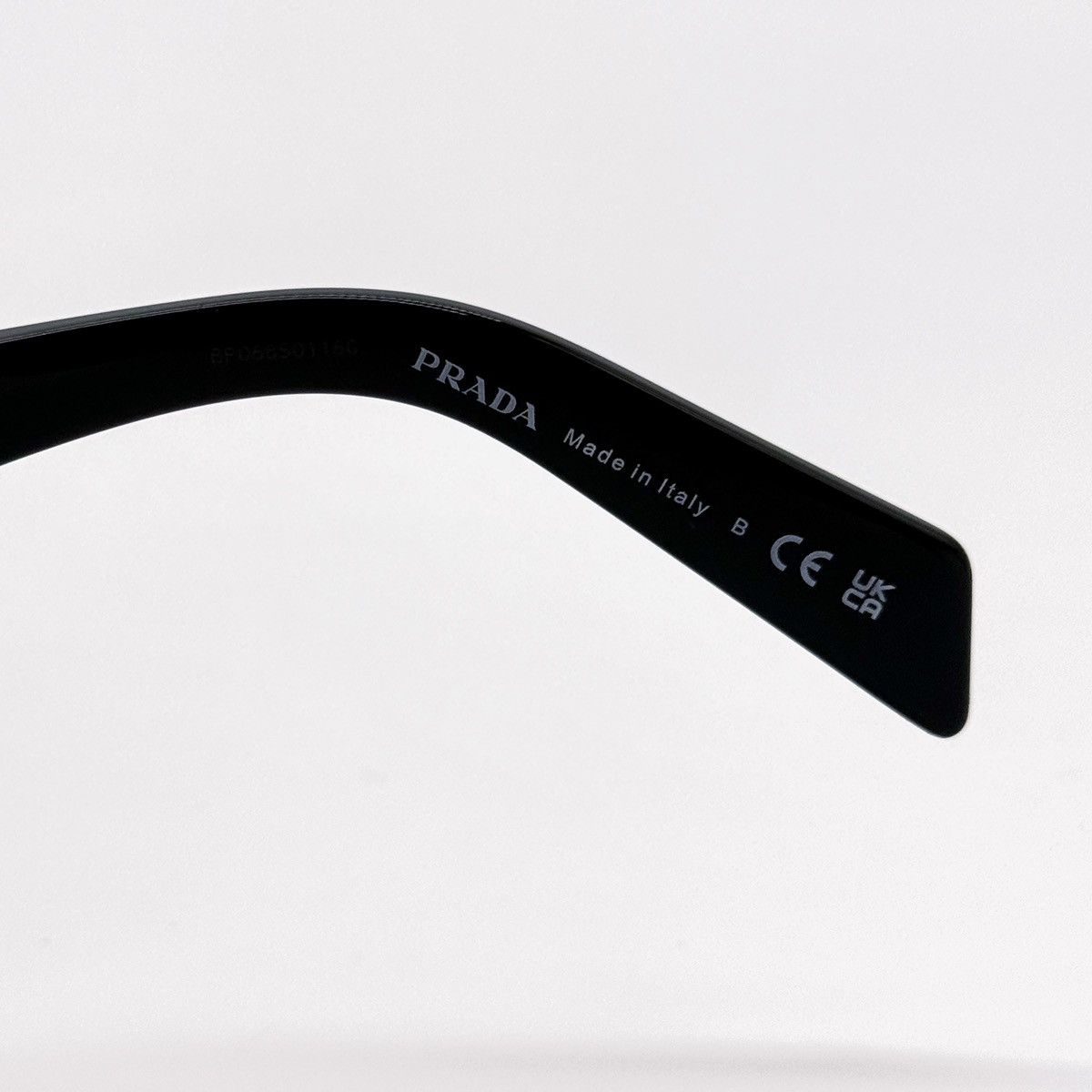 NEW PRADA SPR 27Z 16K08Z SQUARE PR 27ZS BLACK SUNGLASSES - 10