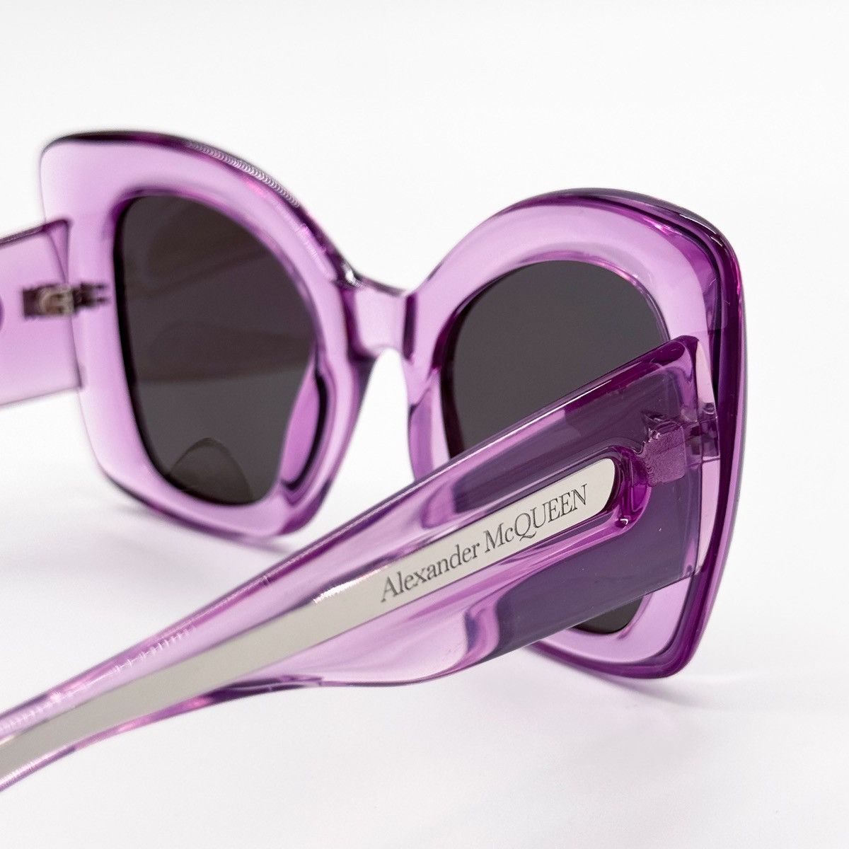 NEW ALEXANDER MCQUEEN AM0402S 004 PURPLE WOMEN SUNGLASSES - 8