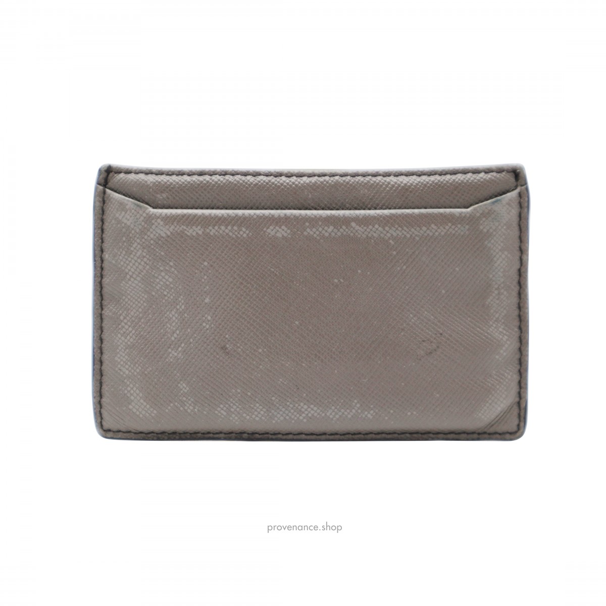 Prada Cardholder Wallet - Grey Saffiano Leather - 2
