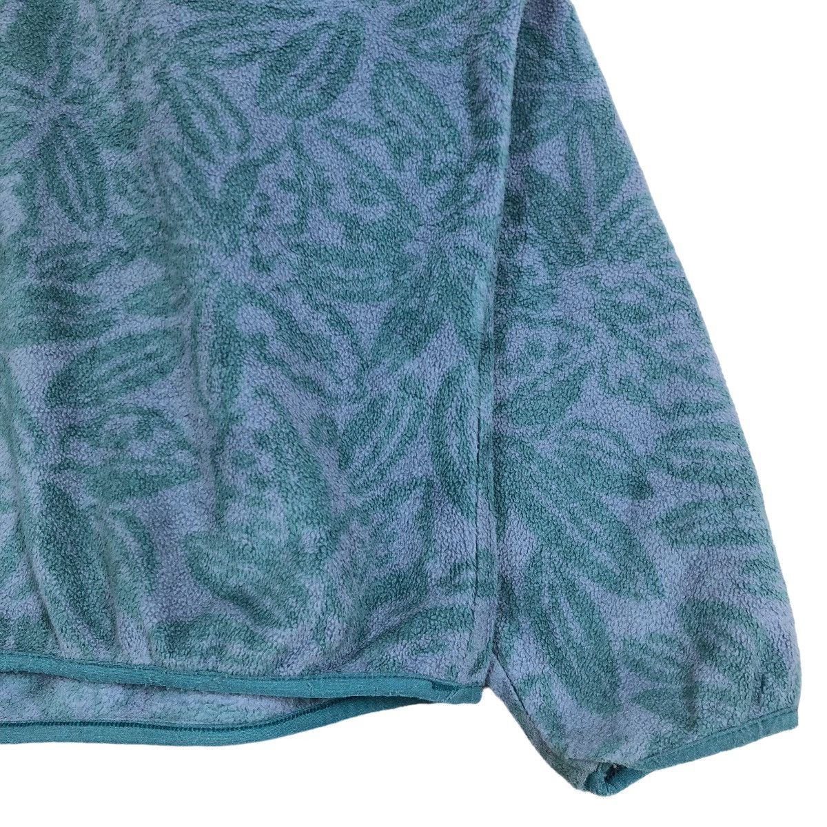 Vintage Patagonia Mock Neck Fleece Sweater Floral Pattern - 6