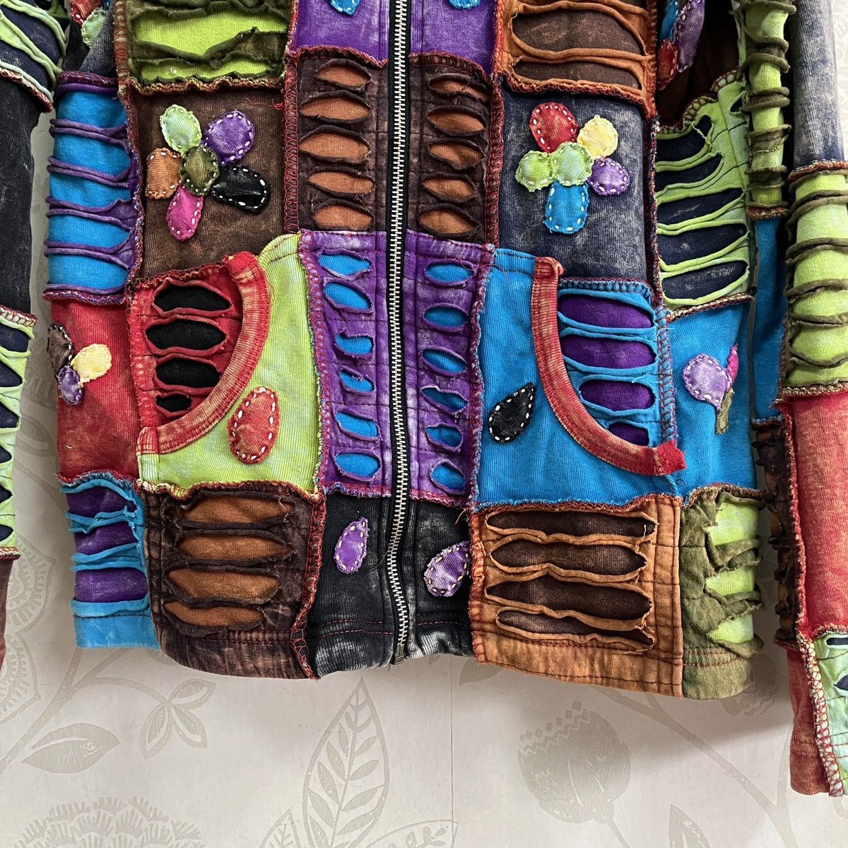Rare - Multicolour Sherpa Nepal Kapital Patches Sweater Hoodie - 11