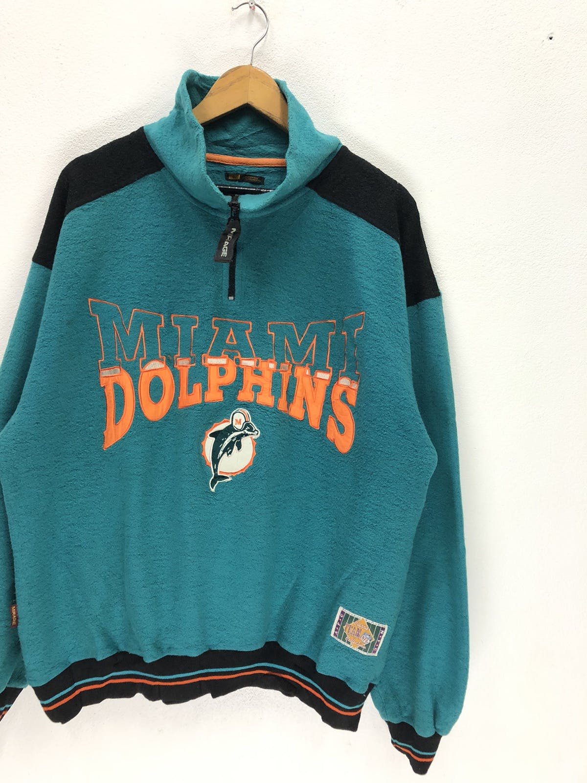 Vintage Miami Dolphin Football Team Fleece Sweatshirt - 4