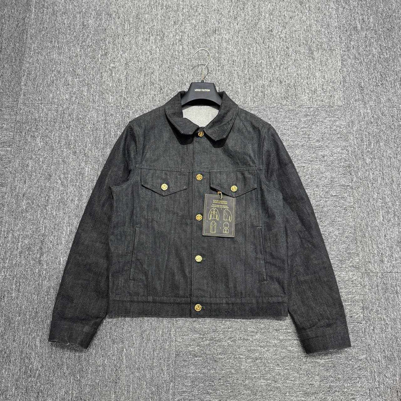 루이비통 LV 다크 패턴 모노그램 태그 Denim Jacket - 1