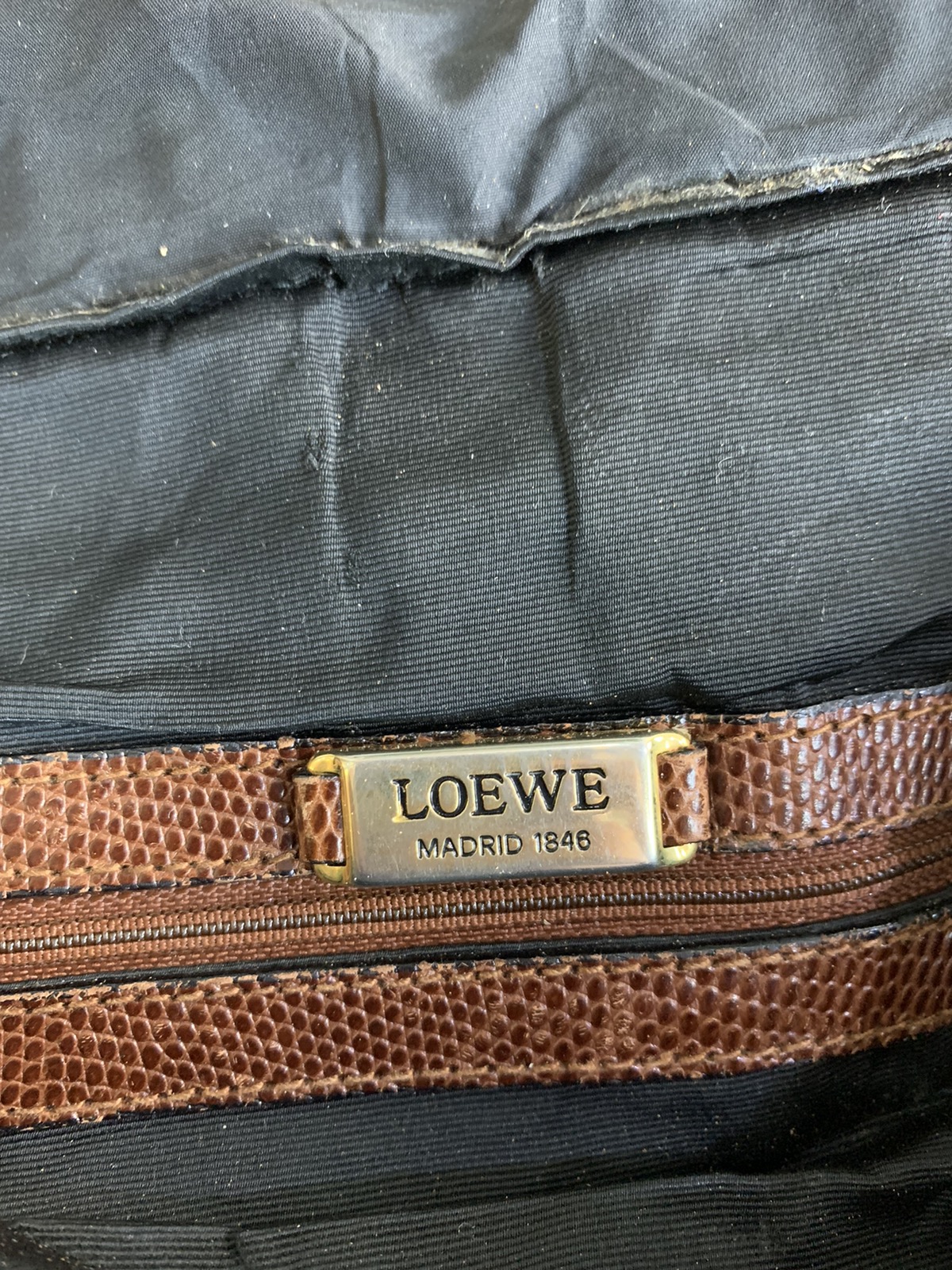Vintage - Vintage loewe black nylon backpack - 11