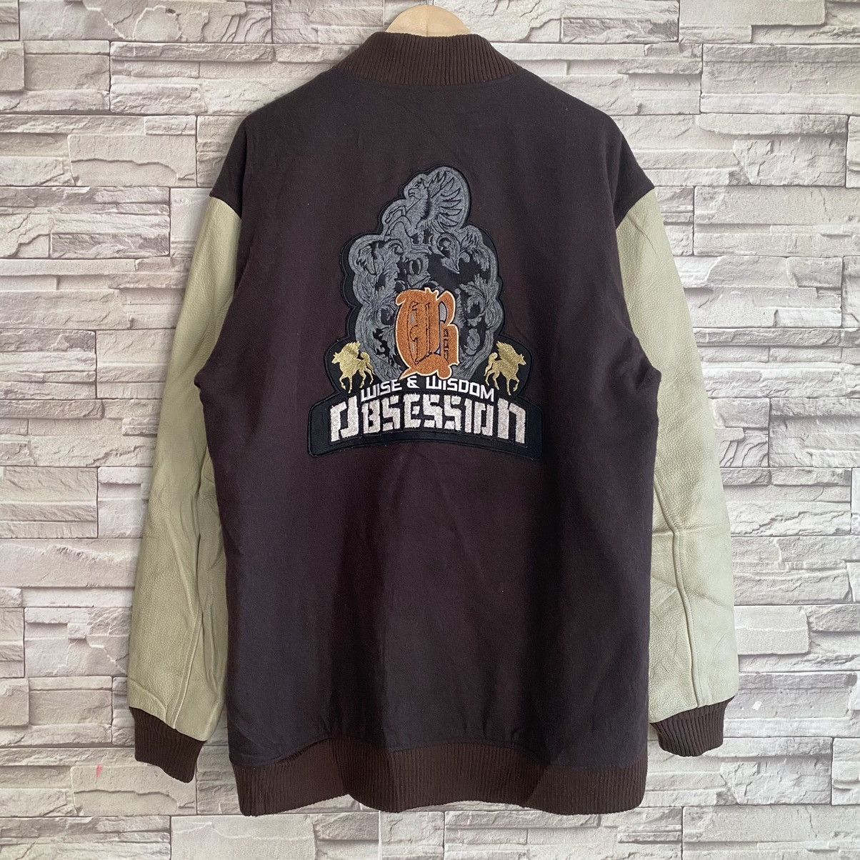 Japanese Brand OBSESSION Varsity Leather Jacket - 21