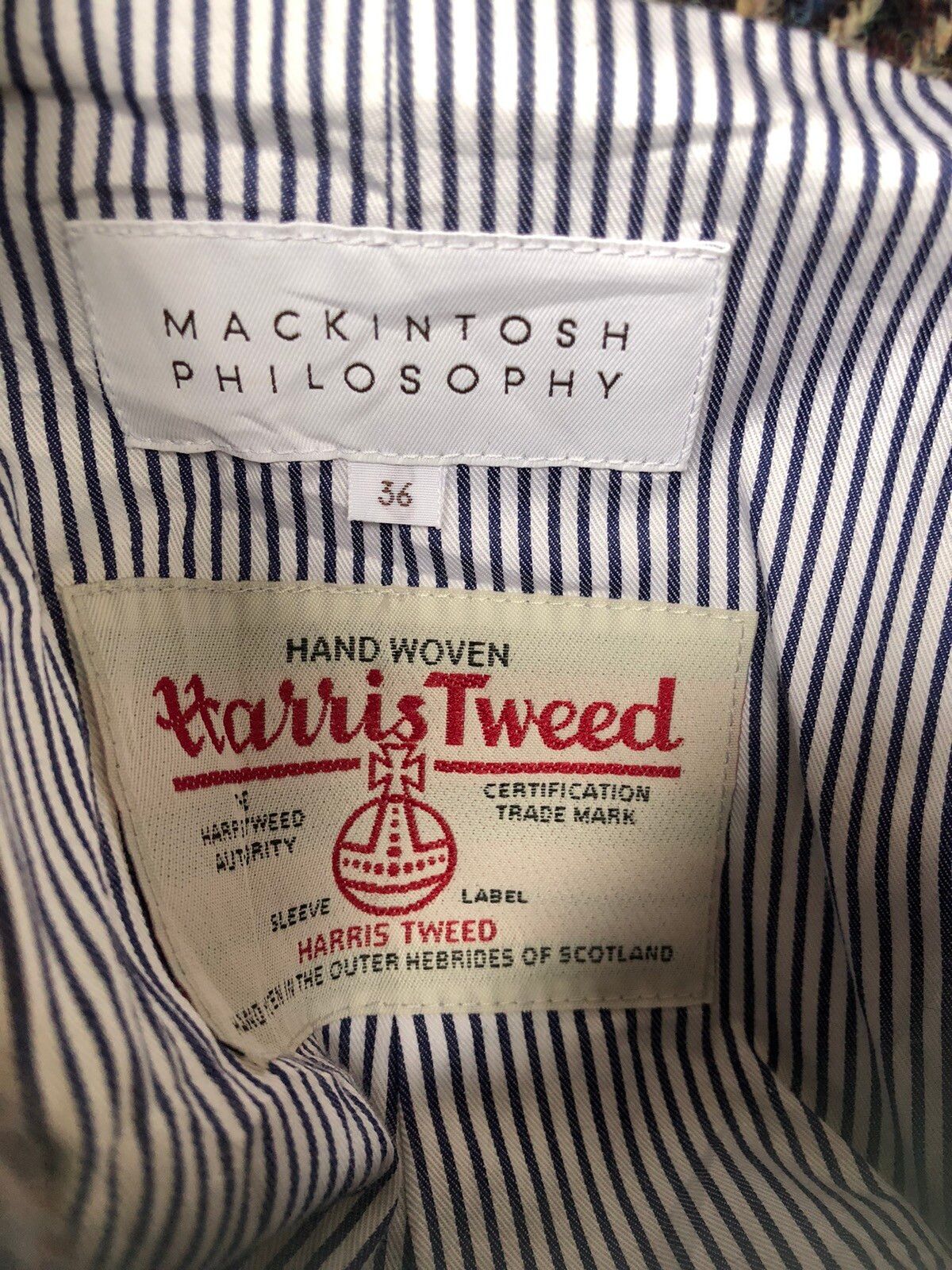 Mackintosh Philosaphy x Harris Tweed Houndstooth Coat - 7