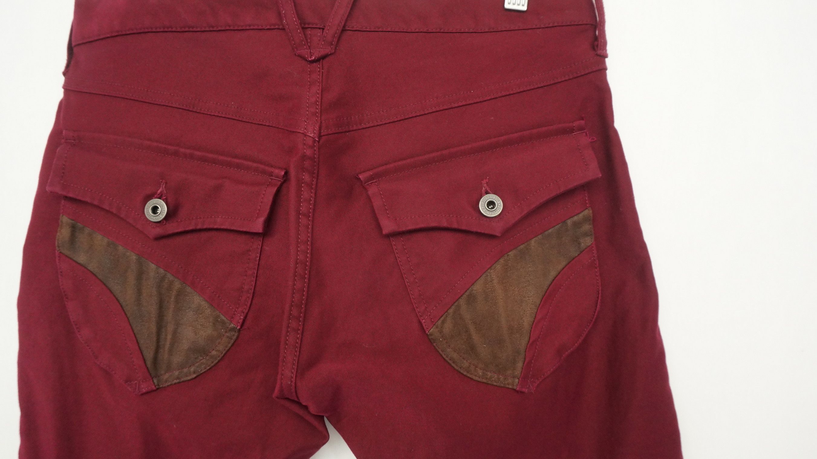 Japanese Brand - HolyFlare 💥 DIFFERENT EDGE RUPERT Burgundy Hourglass Pants - 9