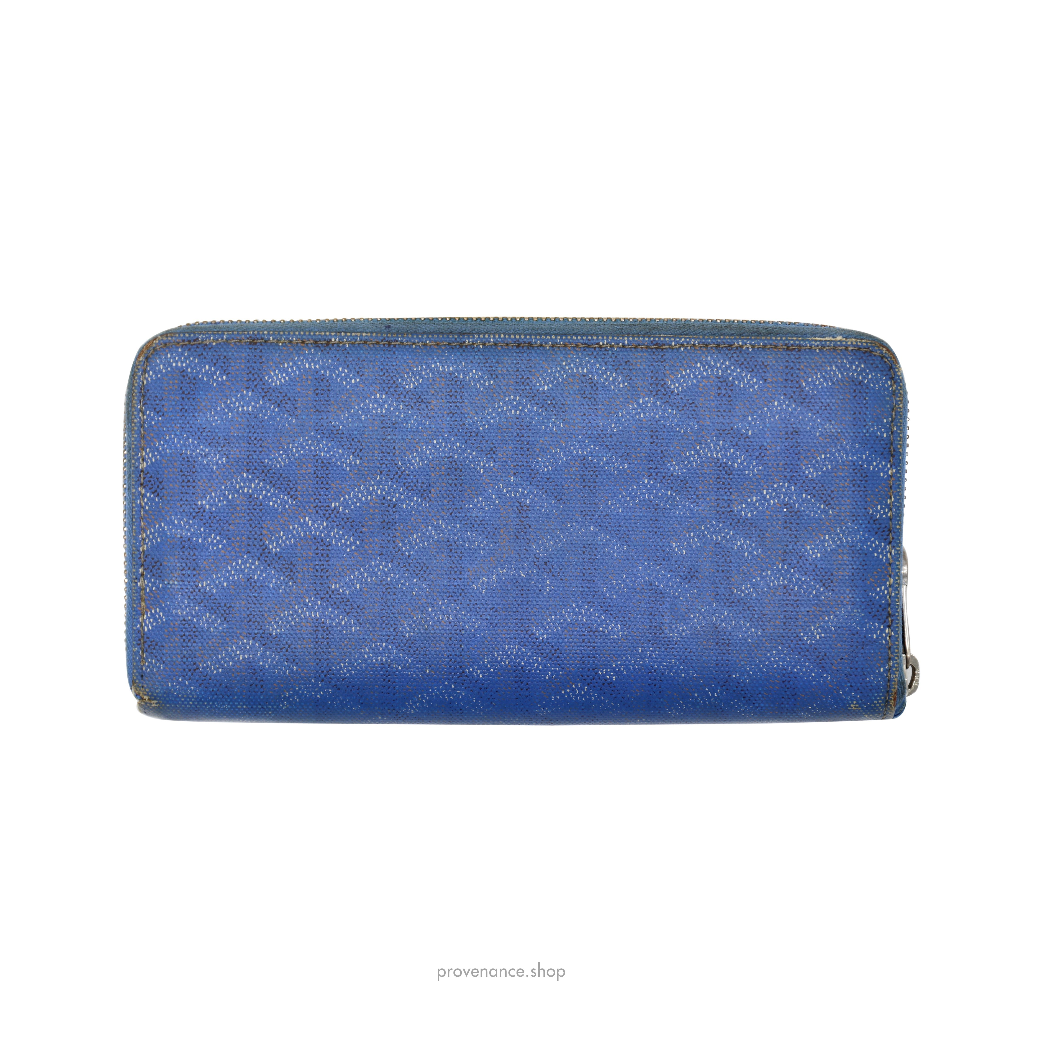 Goyard Matignon Zipped Wallet - Sky Blue Goyardine - 3