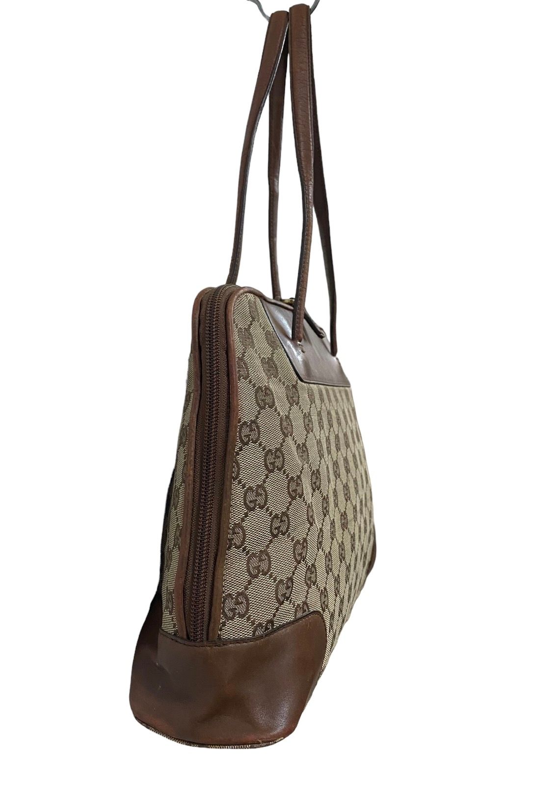 Vtg🔥Authentic Gucci GG Canvas Handbag - 5