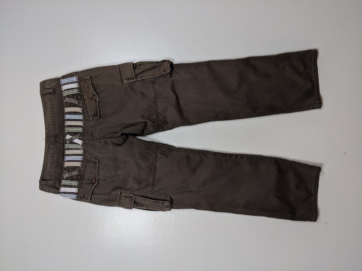 Denime - Denim Lab Japan Double Waist Cargo Khakis Bottom Pant - 8