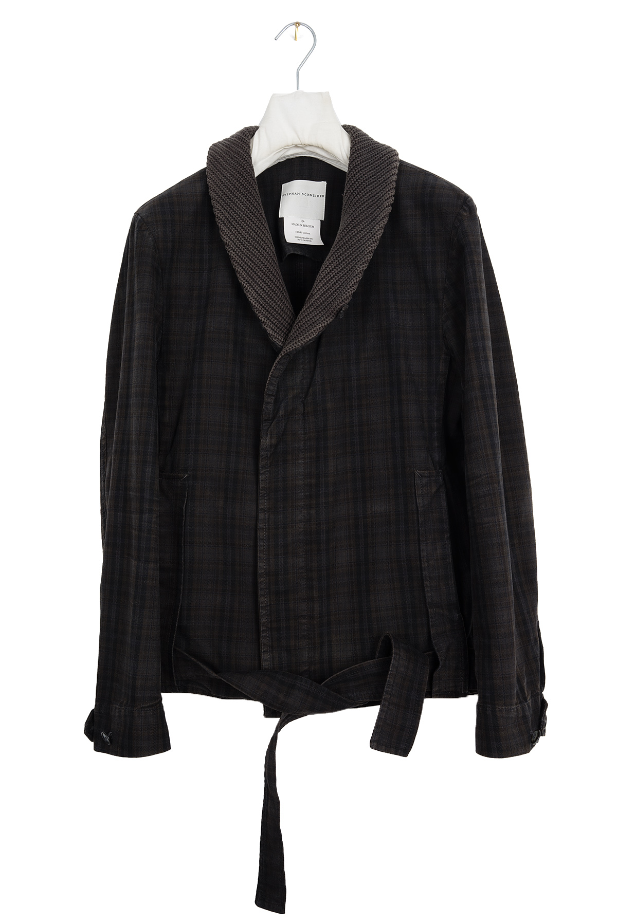 2006 A/W SHAWL COLLAR JACKET IN OVERDYED COTTON - 4