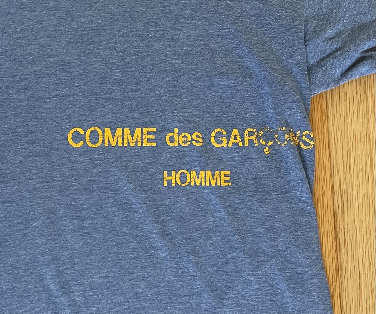SS1992 Comme Des Garçons Homme Hand Painted Logo T-Shirt - 2