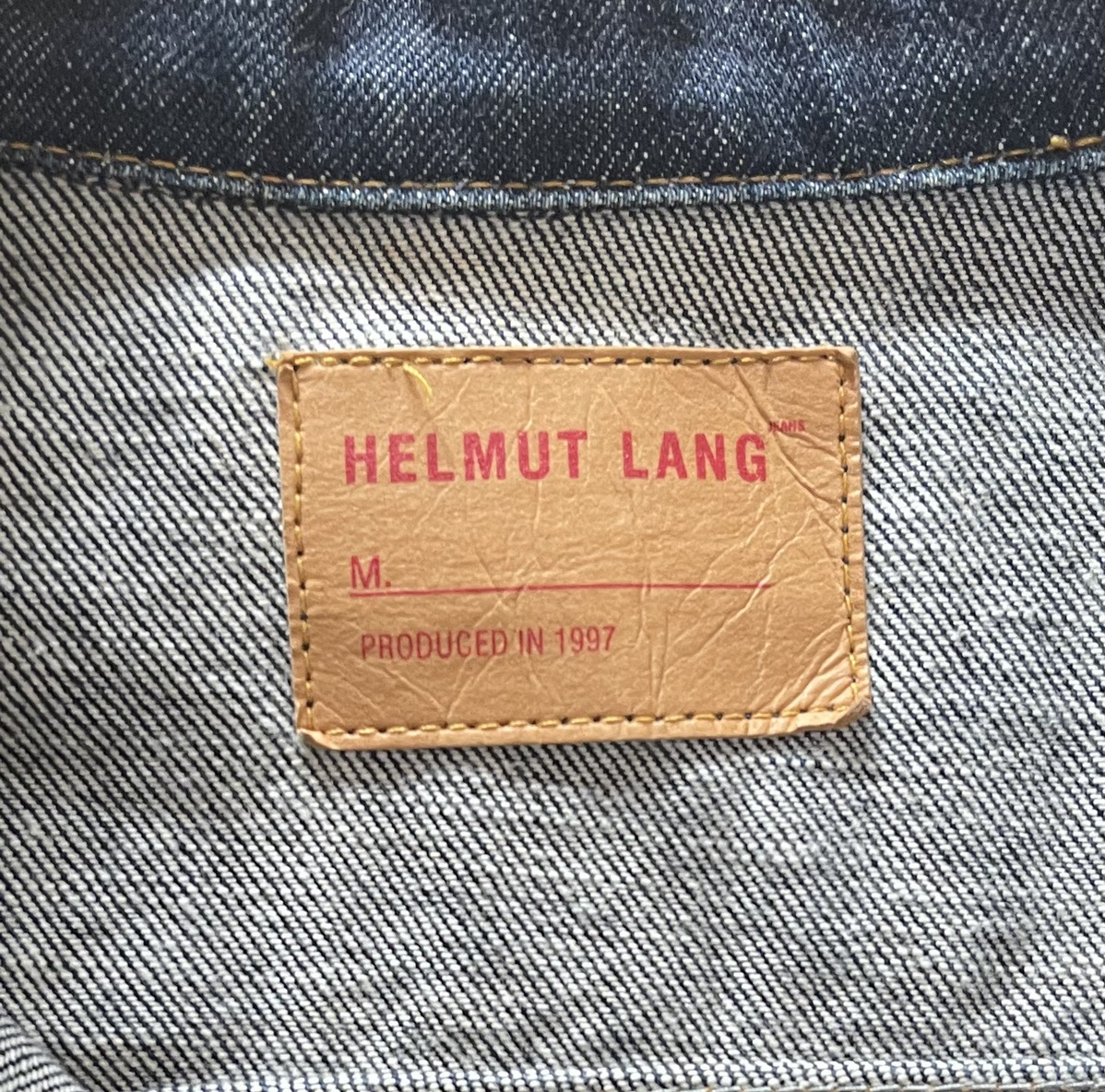 1997 Helmut Lang Hand Painted Denim Jacket - 4
