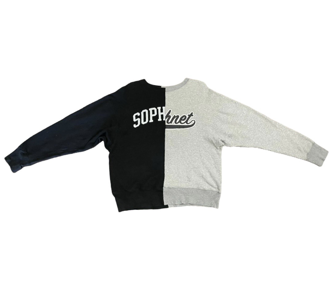 Vintage SOPHNET Split Dual Colour Spellout Sweatshirt - 9