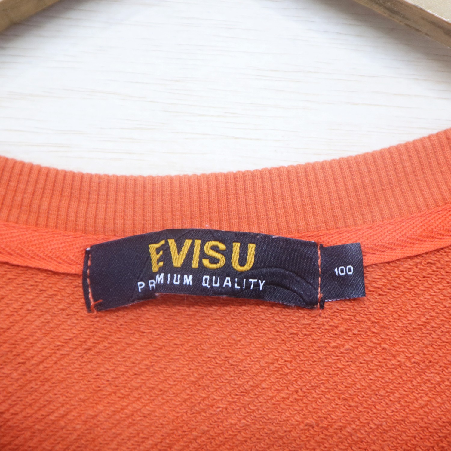 Vintage 90s EVISU Japan Premium Big Logo Sweater Sweatshirt Pullover Jumper - 6