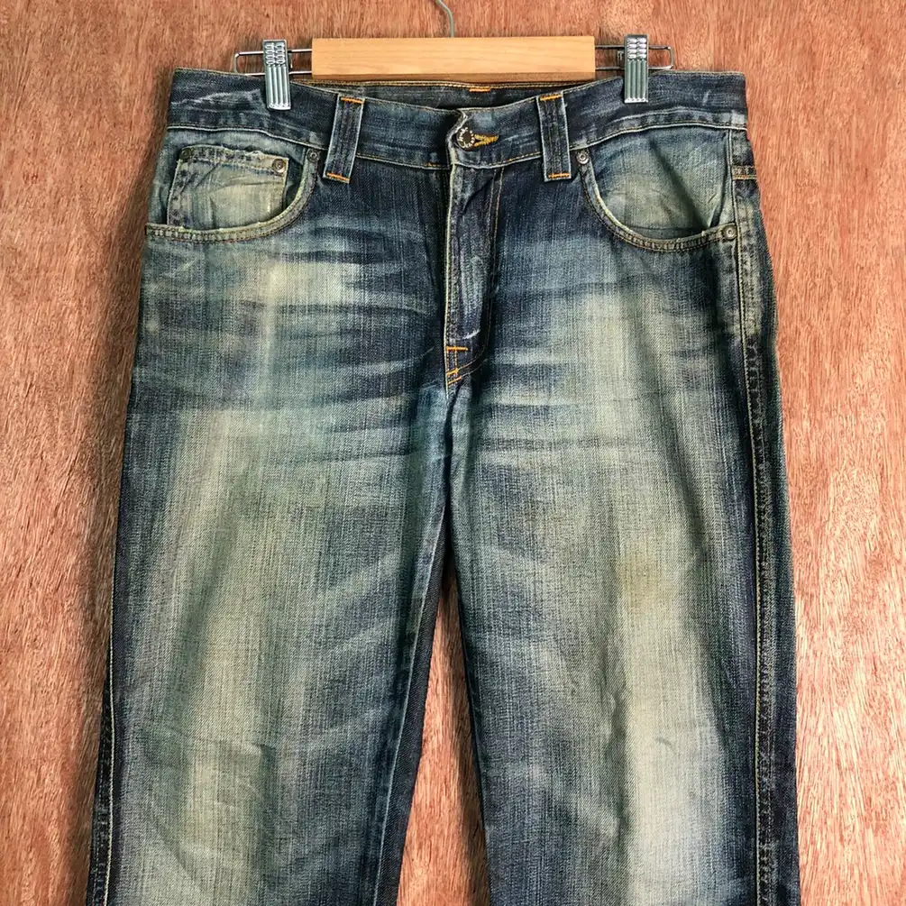 Nudie Jeans Co Blue Denim Jeans Pants #c139 - 11