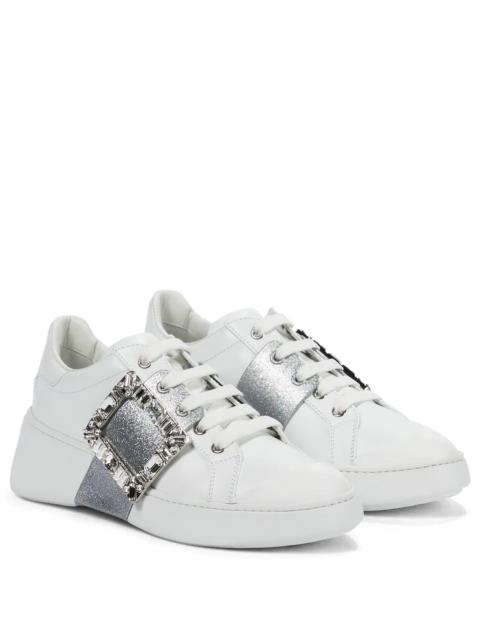Roger Vivier Viv' Skate leather sneakers