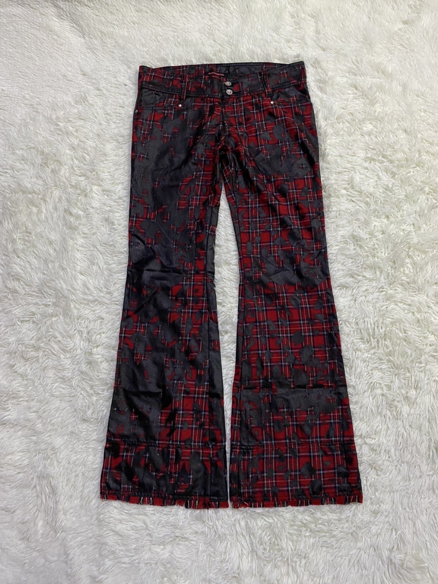 Custom Made - Algonquins Paint Painting Flare Pants - 3