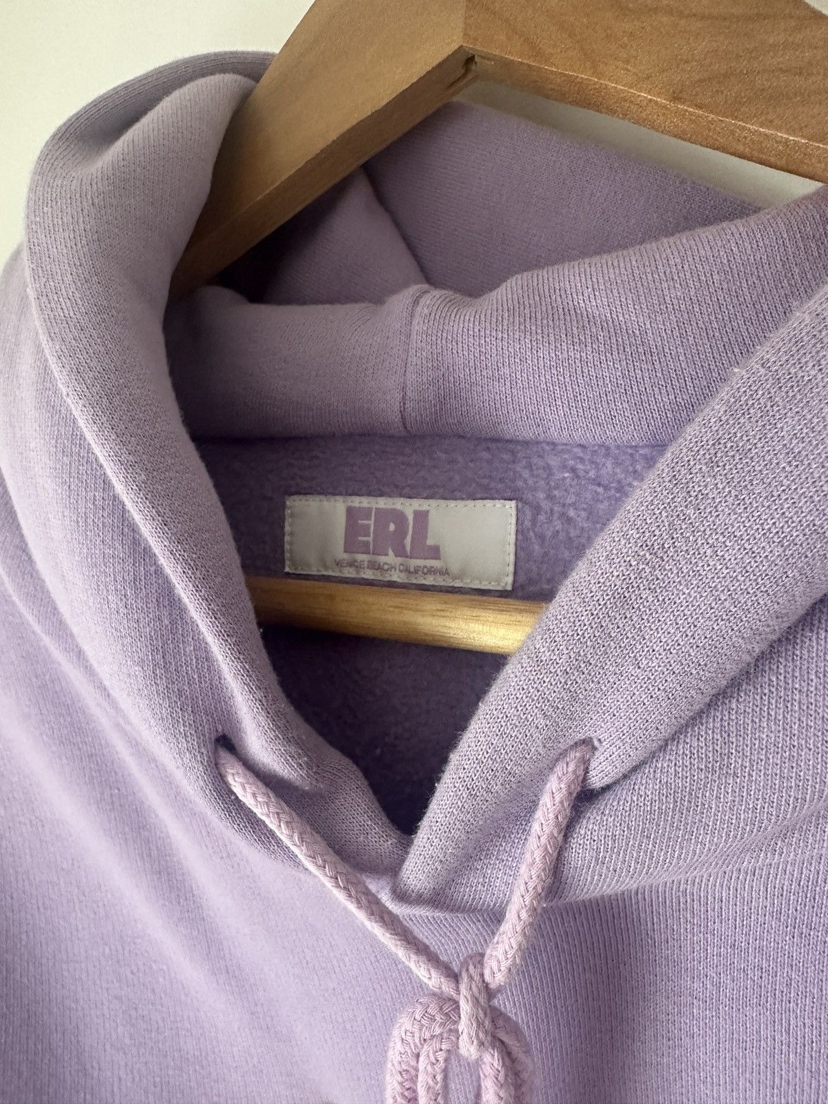 ERL Swirl Wave Purple Pink Hoodie Size XL - 3