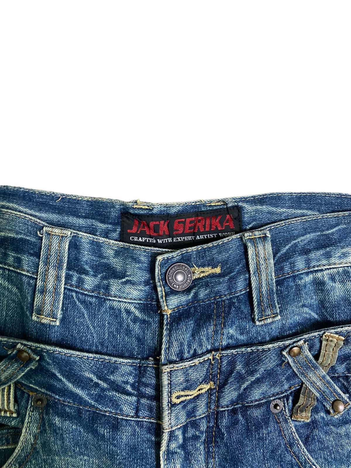 Vintage - JACK SERIKA DOUBLE WAIST ACID WASH DENIM - 7