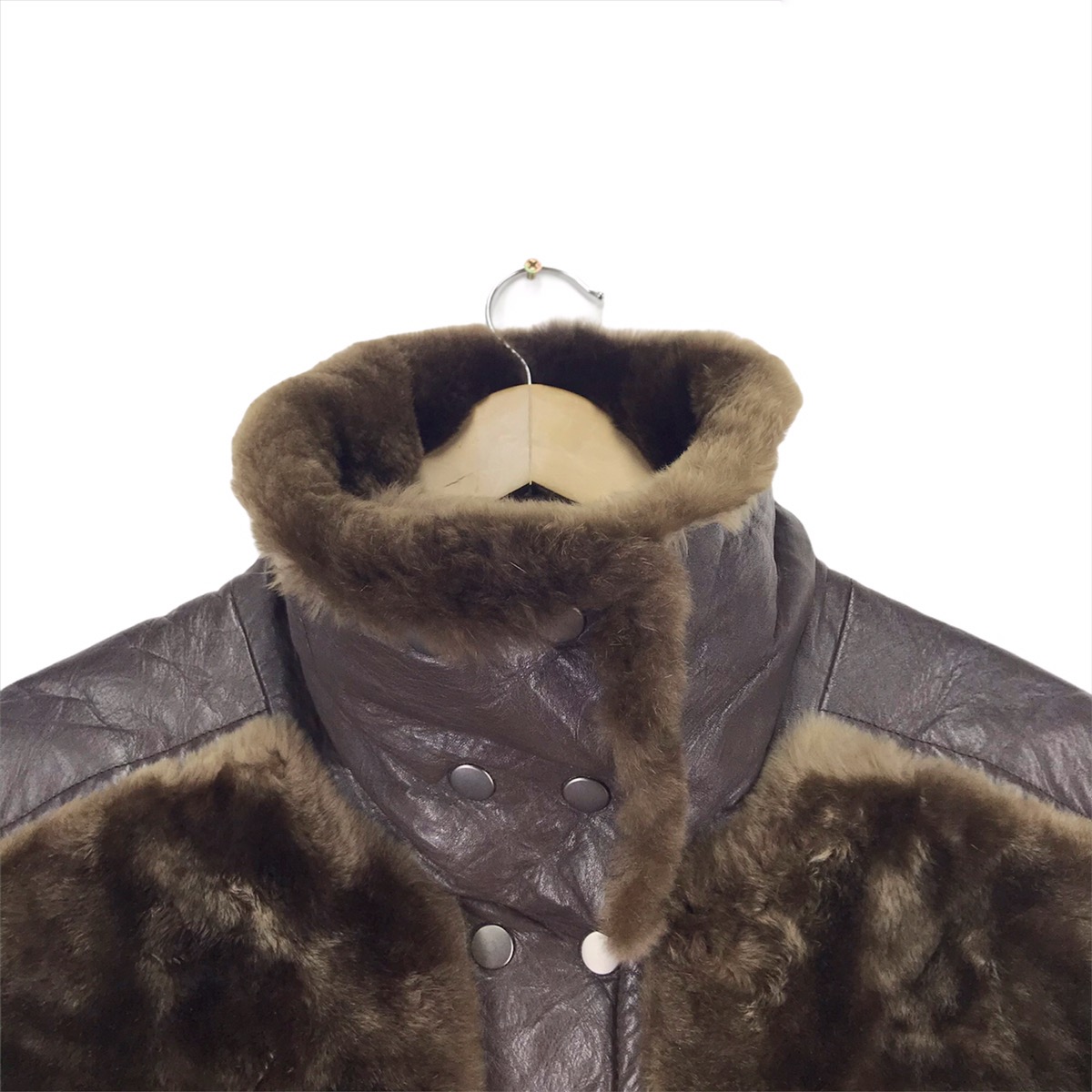 Vintage - Vintage J.C.De Castelbajac Fur Leathers Button Jacket - 6