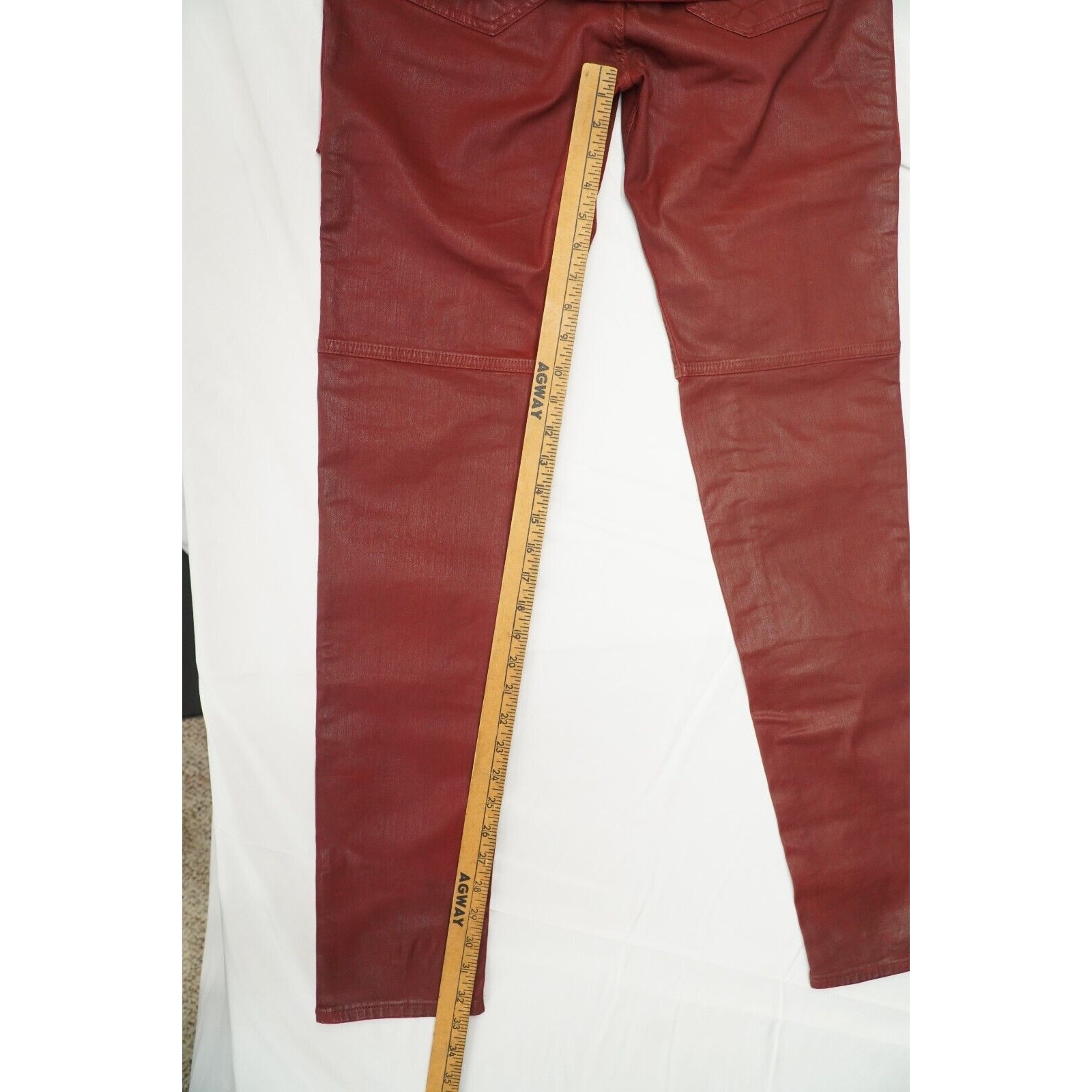 SS21 Easy Creatch Cut 33 Wax Trouser Cargo Pants Dark Cherry - 15