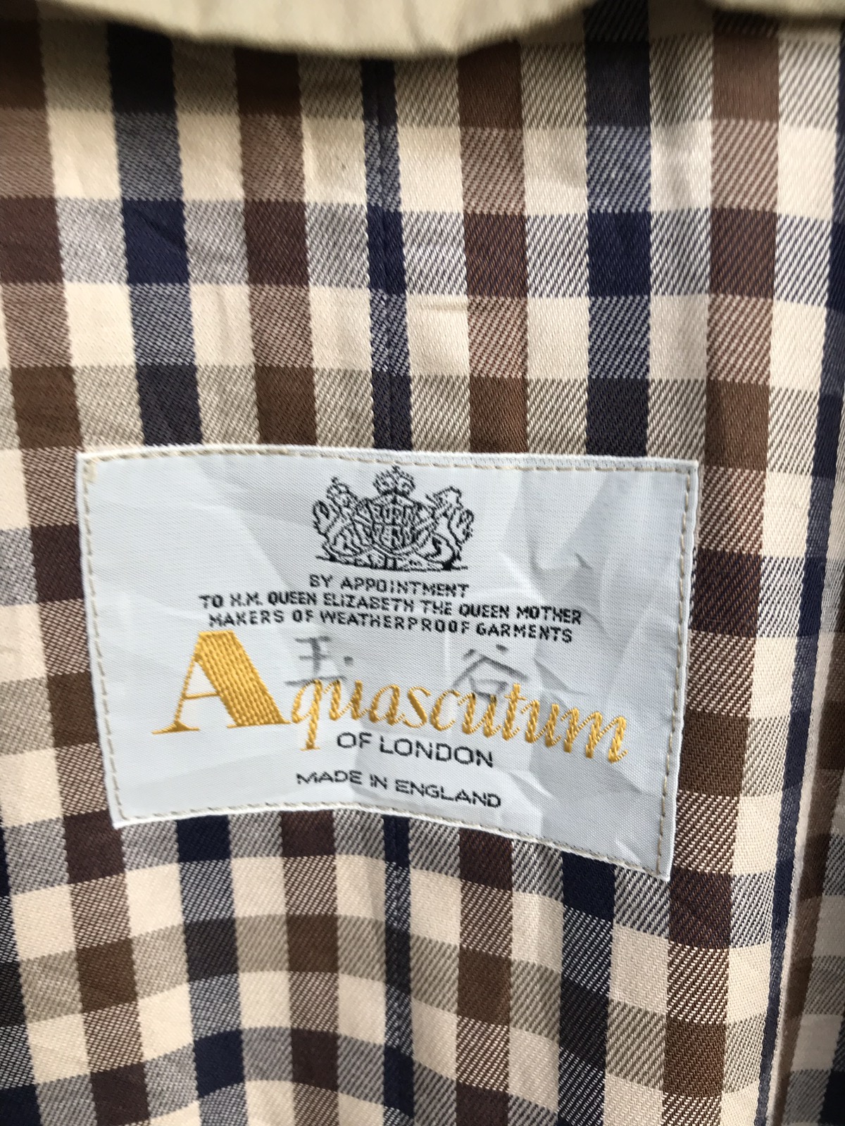 Aquascutum Vintage AQUASCUTUM Made In England Trech Coat Jacket