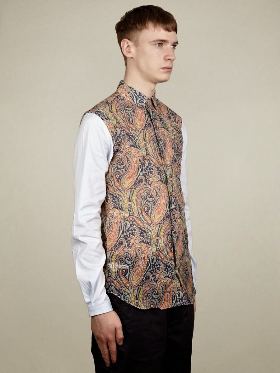 Carven - Paisley Floral Pattern Festival Summer Shirt Sz 2/46 - 5