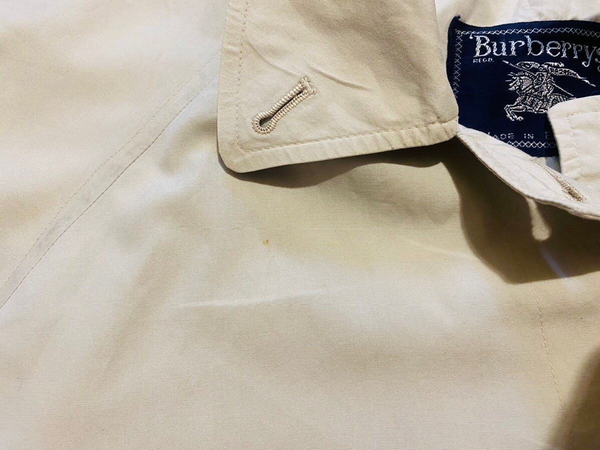 Burberry Vintage Trench Long Coat Cotton Beige Men’s S - 6