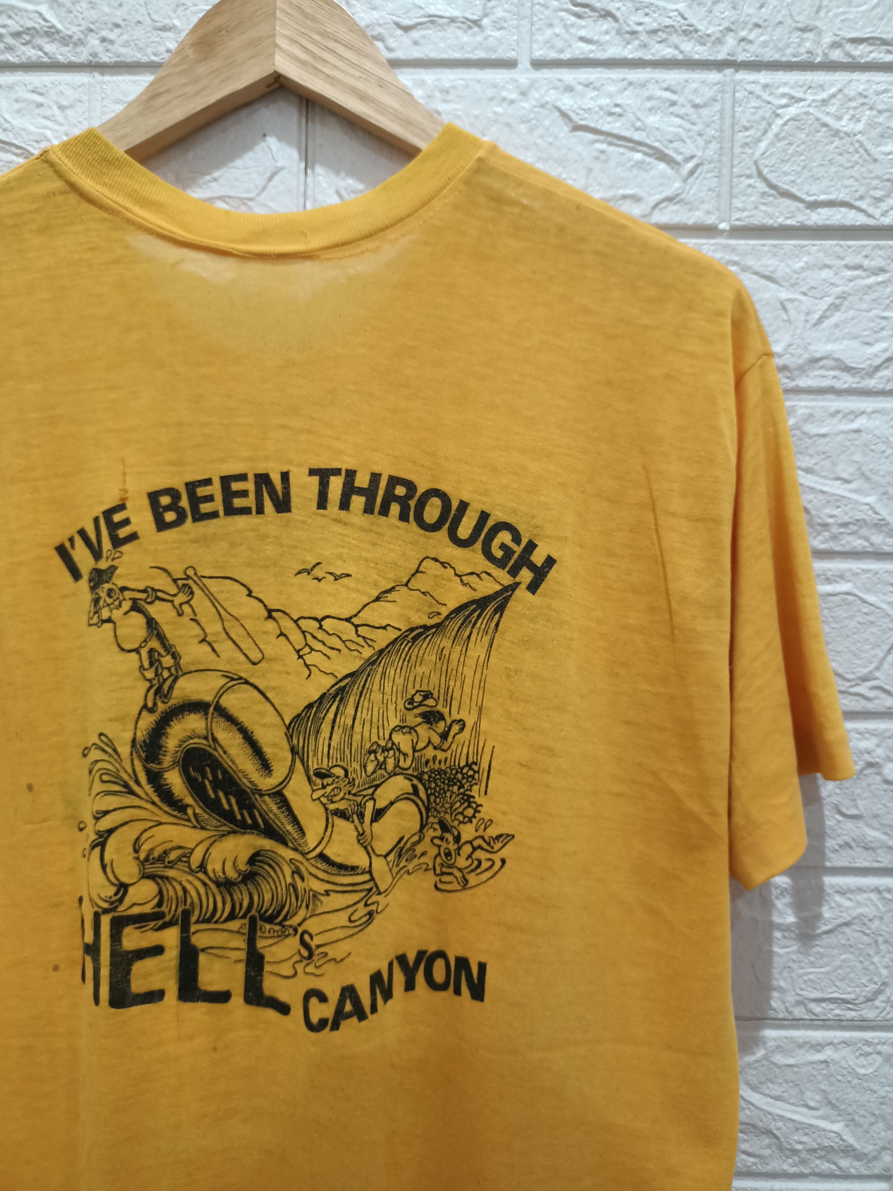 Rare Vintage 80s Hells Canyon Asotin Washington Destroy Tee - 4