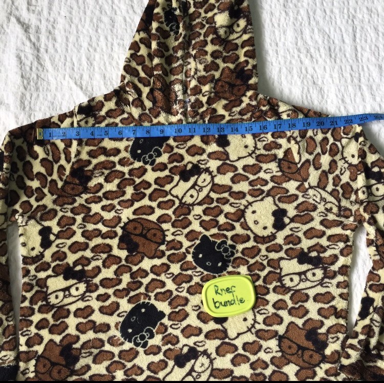 Japanese Brand - Full print hello kitty cartoon fleece hoodie - 10