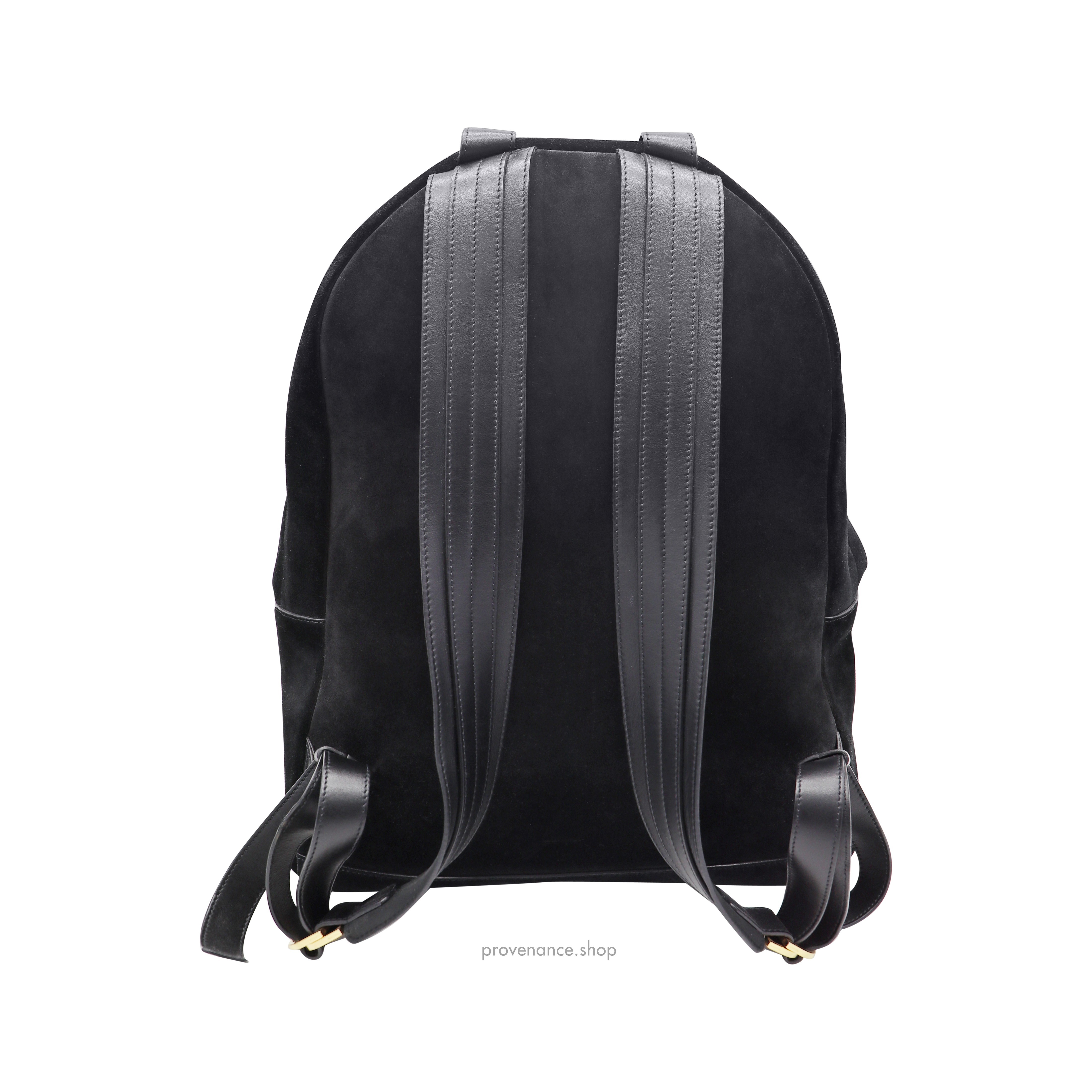 Buckley Backpack Bag - Black Suede - 6
