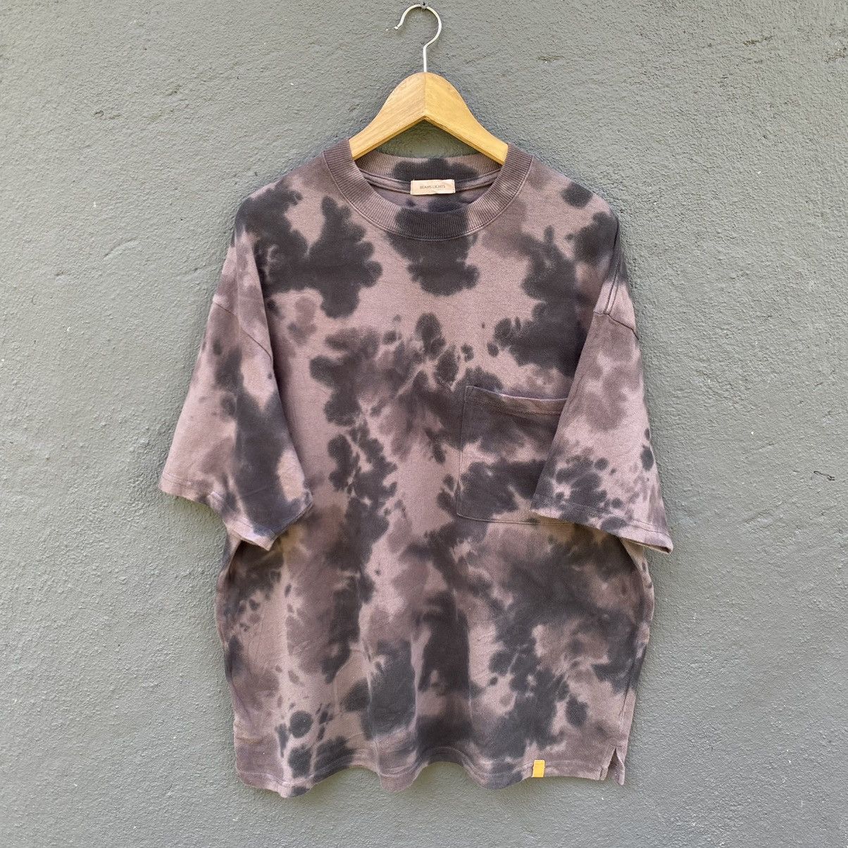 Beams Lights Japanese Brand Oversized Pocket Tie Dye Tee - 1