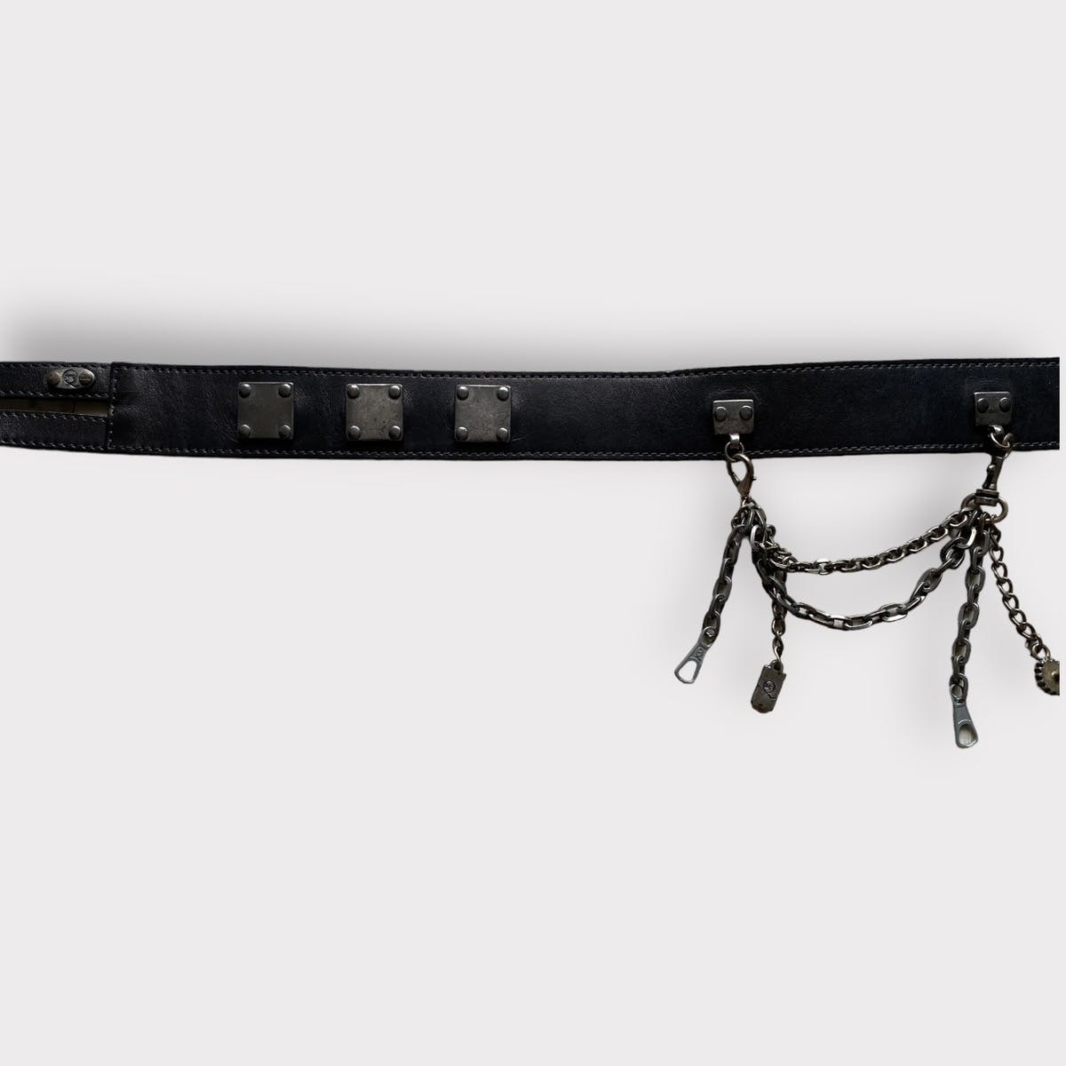Alexander McQueen Double Buckle Chains Belt - 4