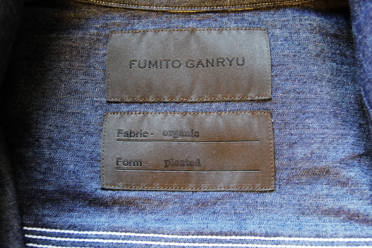 BNWT AW20 FUMITO GANRYU PLEATED DENIM SHIRT 2 - 11