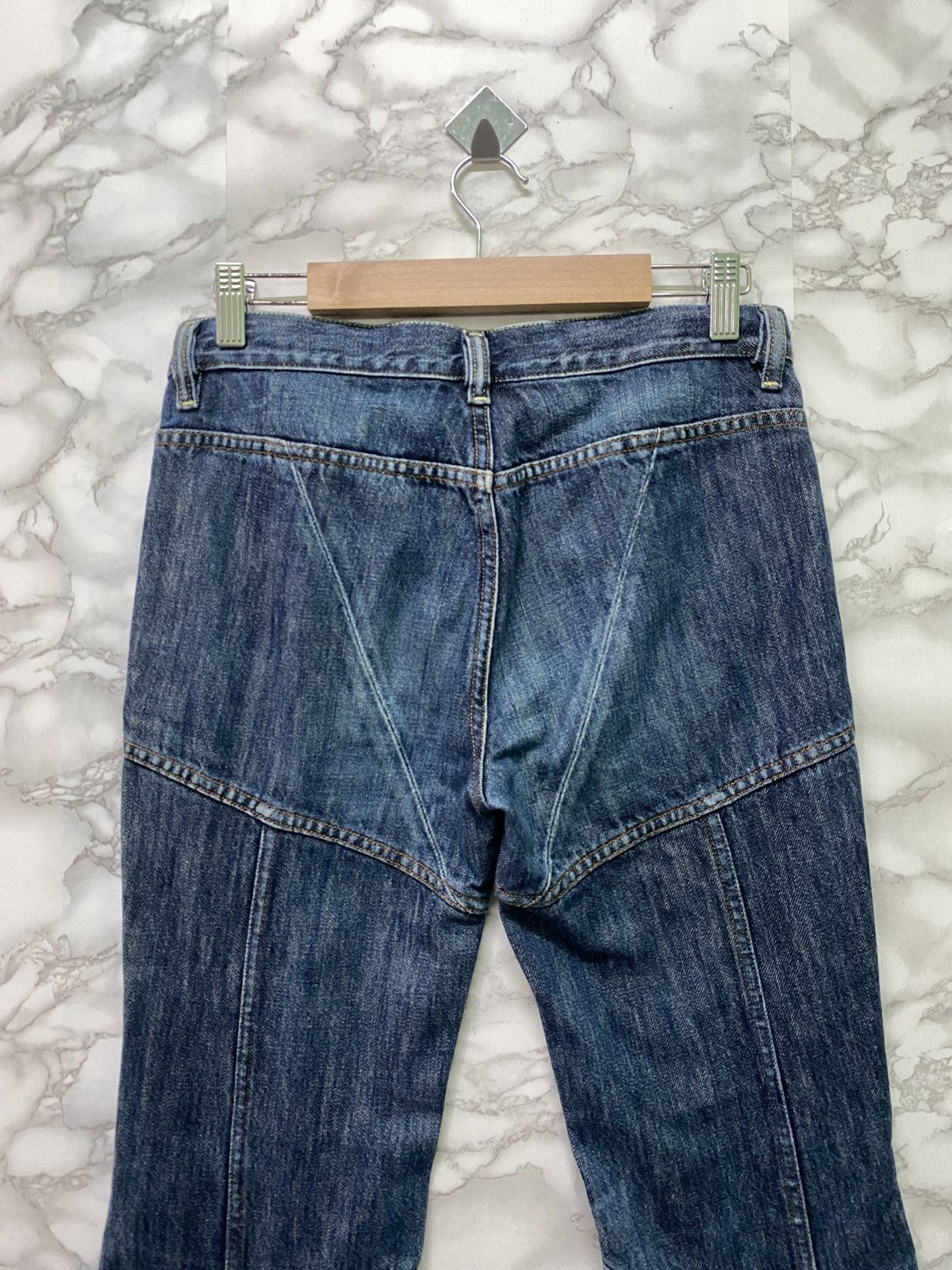 Vintage - DIESEL INDUSTRY Flared Reconstructed Low Rise Denim - 11