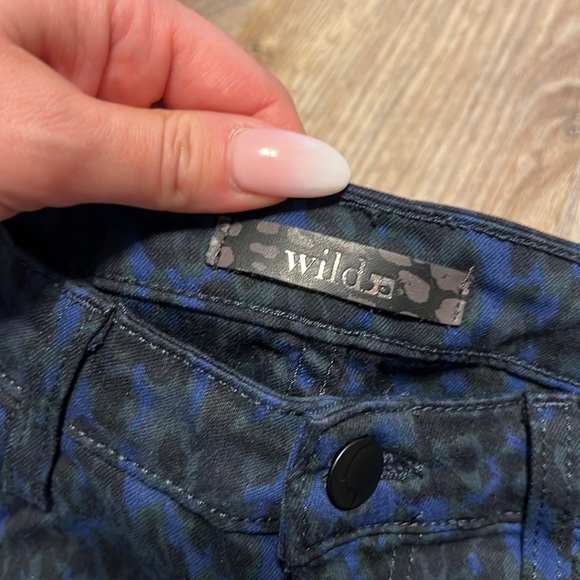 Joe's Jeans - Joe’s Jeans Wild Collection - The Skinny in Midnight/ Green Leopard Animal Print - 7