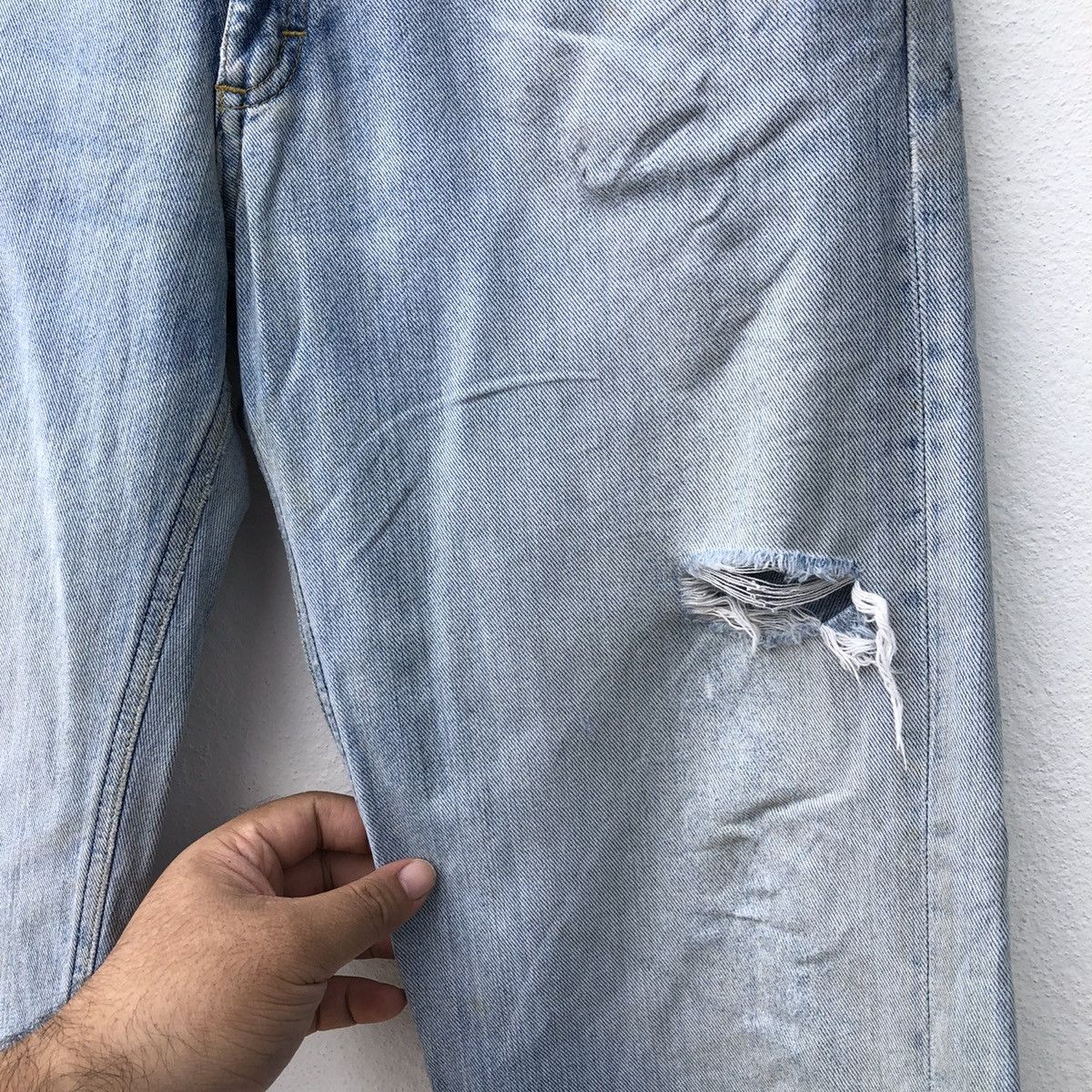 VINTAGE LEE RIDERS DISTRESSED DENIM - 5