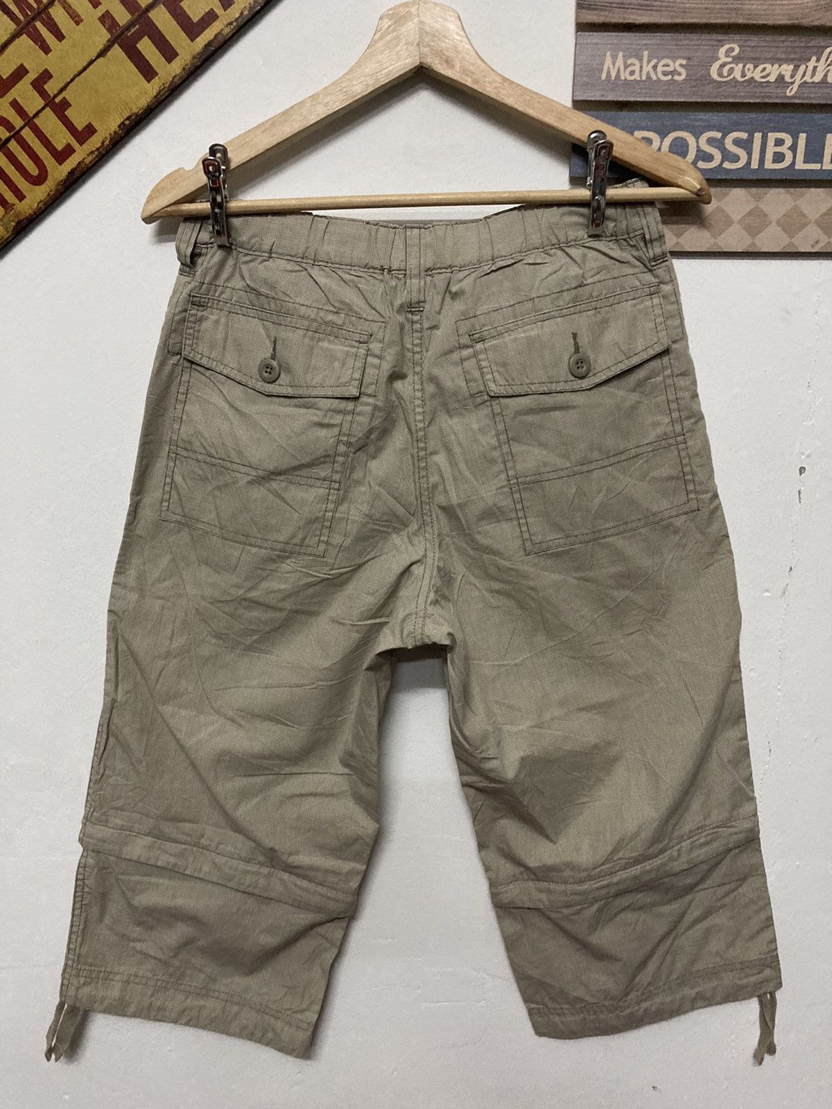 Vintage Uniqlo 3 Quarter Drawstring Pant Size Up to 32 - 2