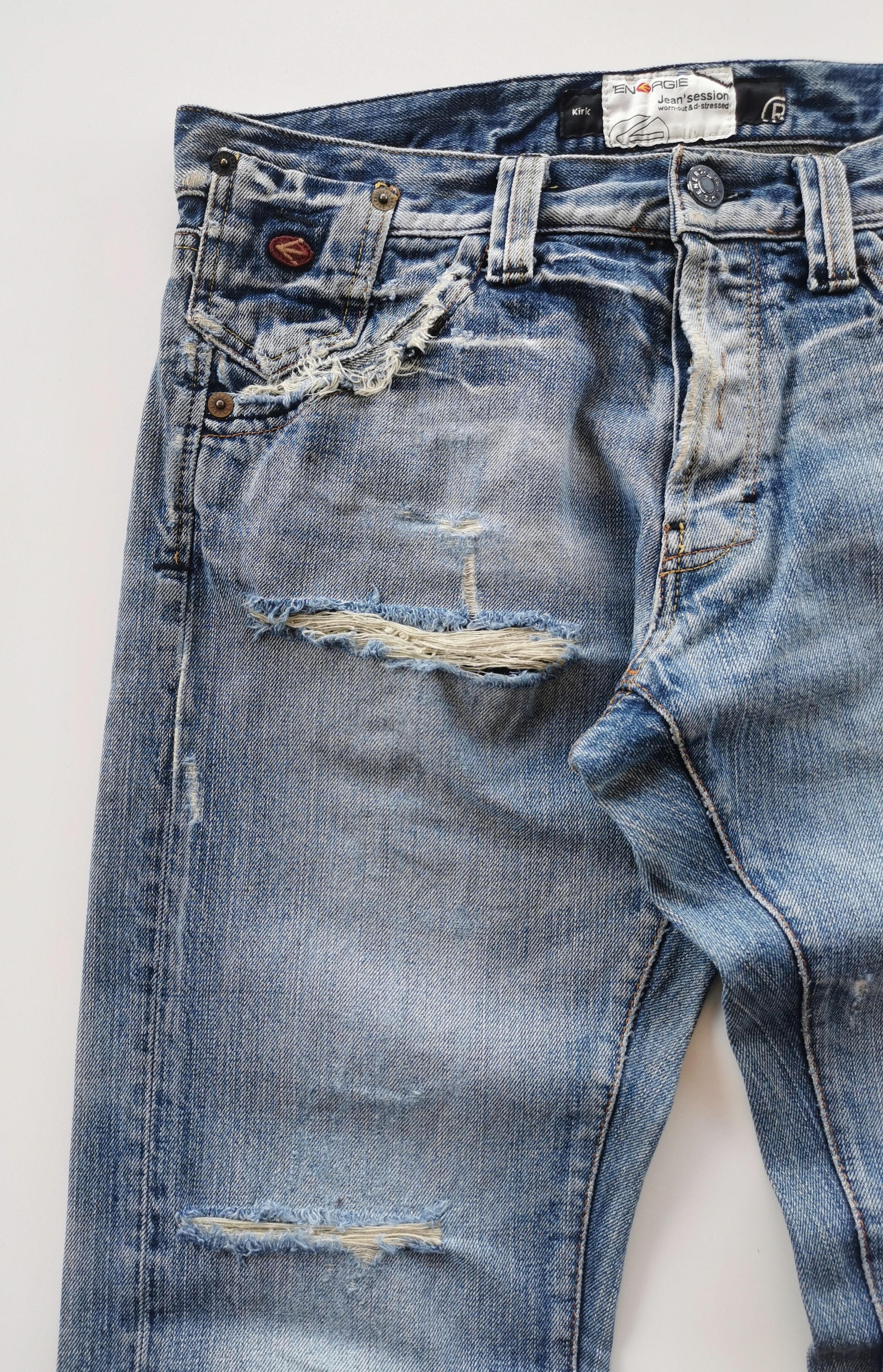 Energie Worn Out & Distressed Jeans - 4